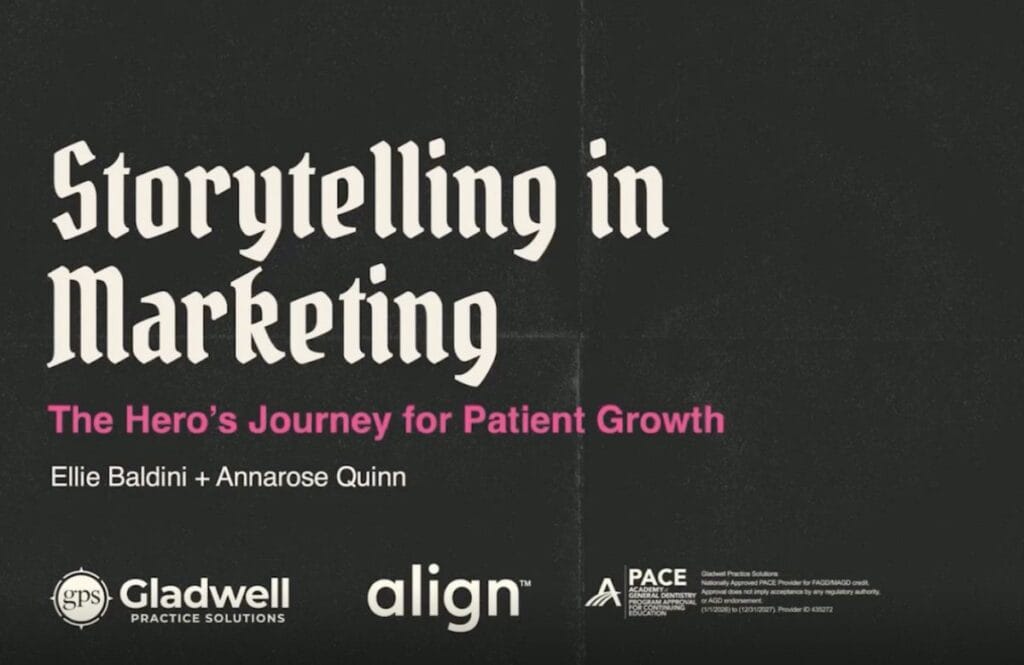 Storytelling in Marketing: The Hero's Journey for Patient Growth - GPS webinar with Ellie Baldini and Annarose Quinn